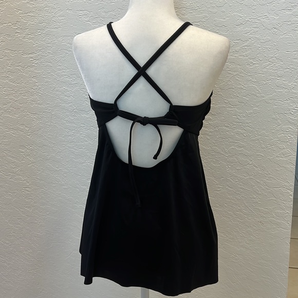 Aqua Couture swim tank top tankini large lotus design - Picture 5 of 7